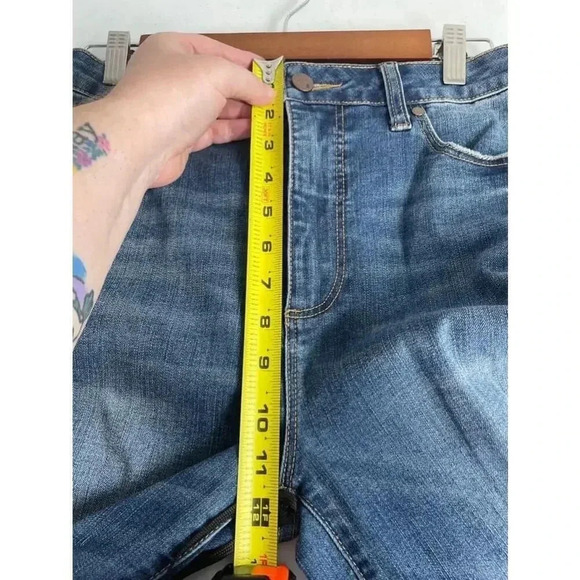 Women's JustFab Blue Distressed Skinny Jeans Size 29 0143 - Picture 9 of 11